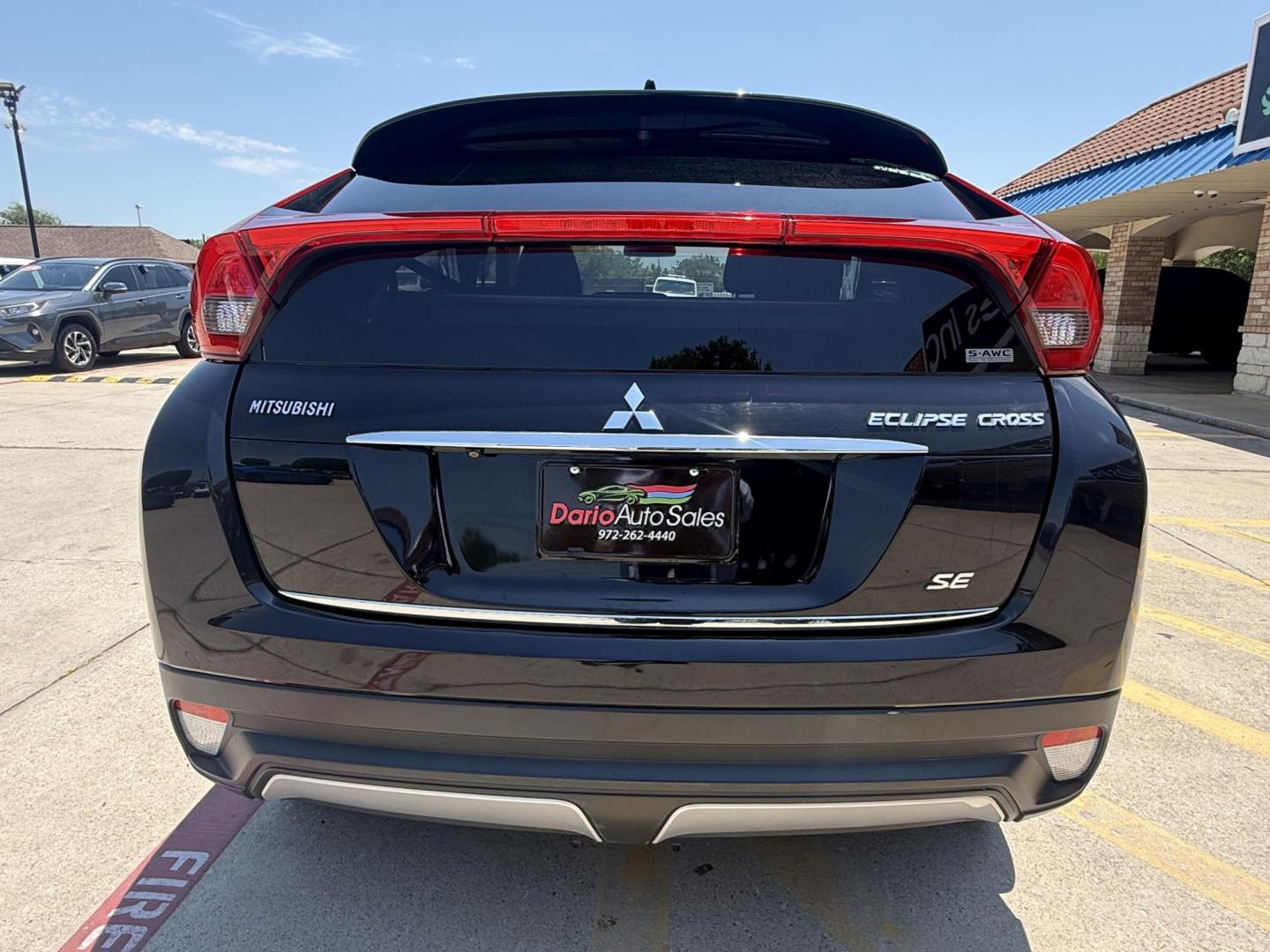 2018 Tarmac Black Metallic /Black, premium cloth Gray, premium cloth Mitsubishi Eclipse Cross 61264 (JA4AT5AA4JZ) with an 1.5L L4 DOHC 16V engine, Continuously Variable Transmission transmission, located at 2401 E Main St., Grand Prairie, TX, 75050, (972) 262-4440, 32.748981, -96.969643- Photo#2