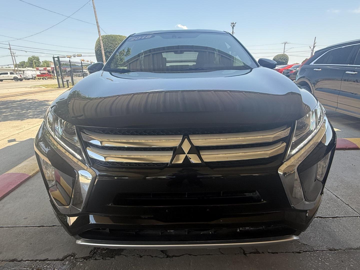 2018 Tarmac Black Metallic /Black, premium cloth Gray, premium cloth Mitsubishi Eclipse Cross 61264 (JA4AT5AA4JZ) with an 1.5L L4 DOHC 16V engine, Continuously Variable Transmission transmission, located at 2401 E Main St., Grand Prairie, TX, 75050, (972) 262-4440, 32.748981, -96.969643- Photo#11