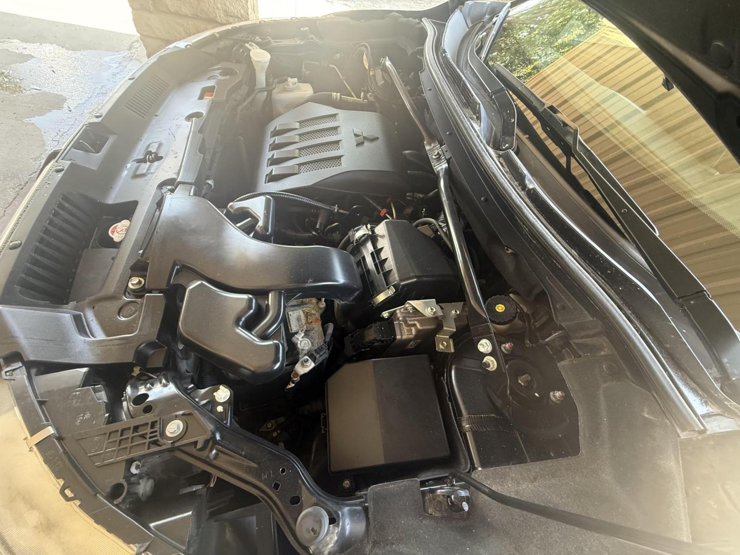 2018 Tarmac Black Metallic /Black, premium cloth Gray, premium cloth Mitsubishi Eclipse Cross 61264 (JA4AT5AA4JZ) with an 1.5L L4 DOHC 16V engine, Continuously Variable Transmission transmission, located at 2401 E Main St., Grand Prairie, TX, 75050, (972) 262-4440, 32.748981, -96.969643- Photo#20
