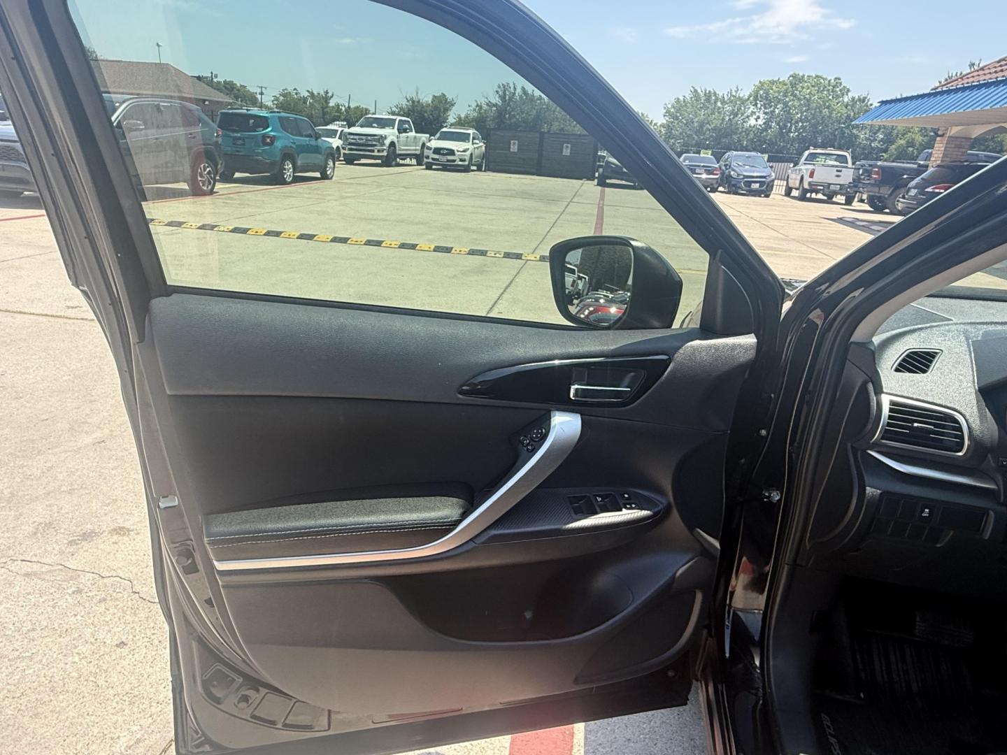 2018 Tarmac Black Metallic /Black, premium cloth Gray, premium cloth Mitsubishi Eclipse Cross 61264 (JA4AT5AA4JZ) with an 1.5L L4 DOHC 16V engine, Continuously Variable Transmission transmission, located at 2401 E Main St., Grand Prairie, TX, 75050, (972) 262-4440, 32.748981, -96.969643- Photo#29