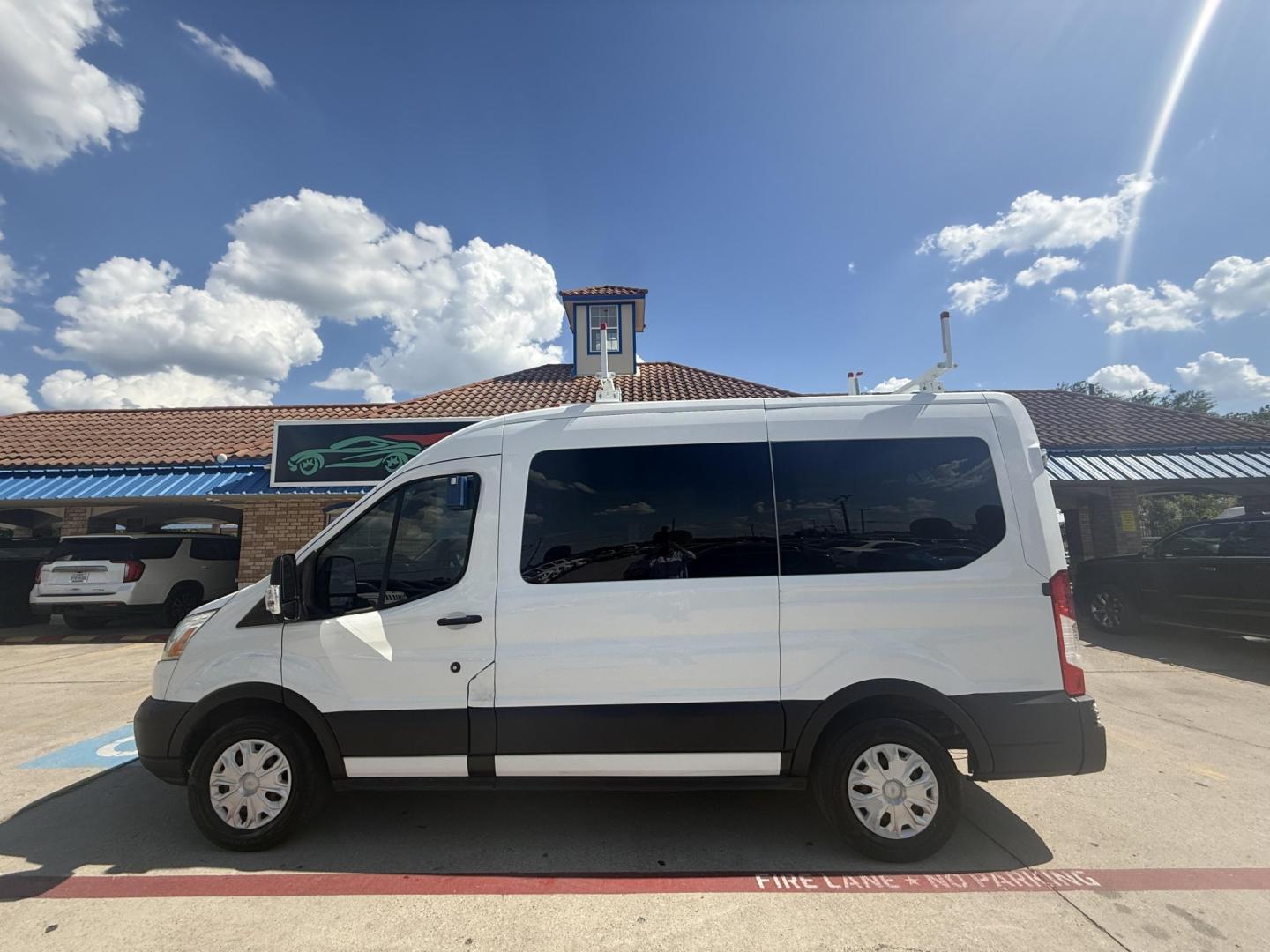 2015 Oxford White /Charcoal Pewter Pewter Ford Transit 49474 (1FDZK1CM6FK) with an 3.7L V6 DOHC 24V engine, 6-Speed Automatic transmission, located at 2401 E Main St., Grand Prairie, TX, 75050, (972) 262-4440, 32.748981, -96.969643- Photo#16