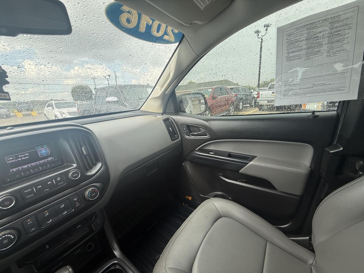 2016 Summit White /Jet Black/Dark Ash, cloth Jet Black/Dark Ash, viny Chevrolet Colorado 53581 (1GCHSBEA0G1) with an 2.5L L4 DOHC 16V GAS engine, 6-Speed Automatic transmission, located at 2401 E Main St., Grand Prairie, TX, 75050, (972) 262-4440, 32.748981, -96.969643- Photo#13